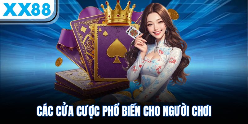 Các cửa cược phổ biến cho người chơi